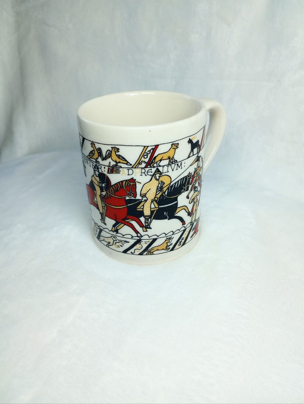 Bayeux Tapestry English Heritage Coffee Cup VTG Mug Historical Artistry Literary